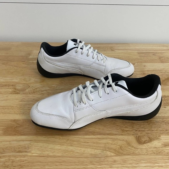 Puma White Leather x Ferrari Drift Cat Scuderia Motorsport Sneakers Men's Size 8 - Picture 8 of 11